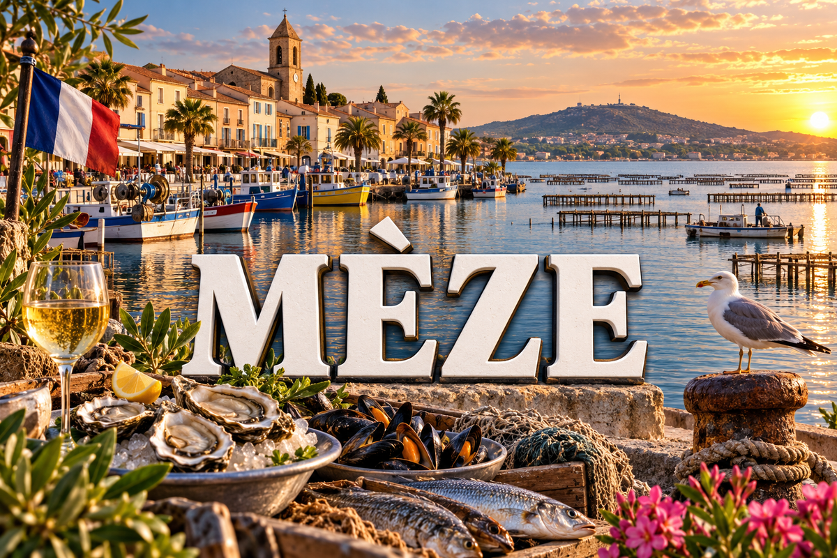 M2281 Magnet ville de France Mèze