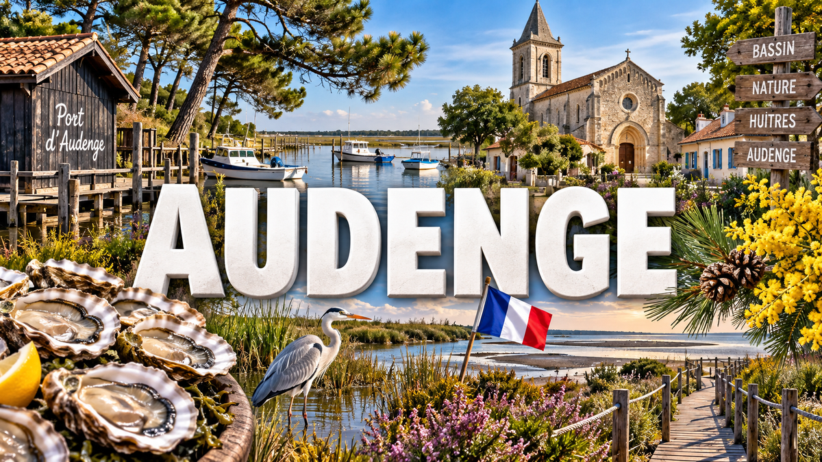 M2348 Magnet ville de France Audenge