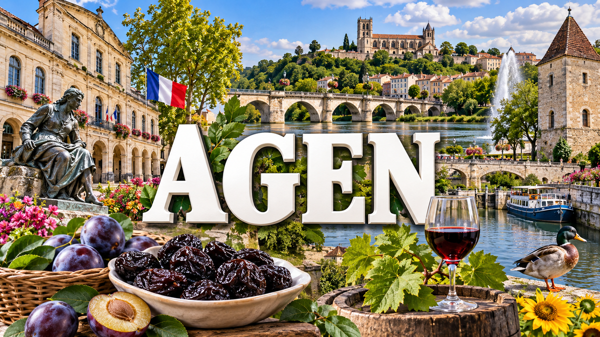 M2368 Magnet ville de France Agen