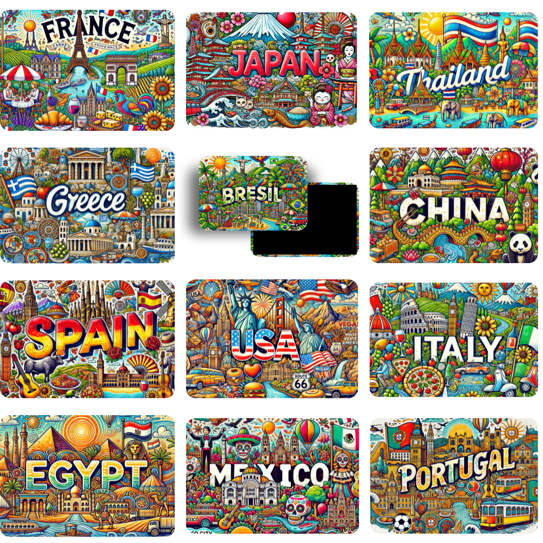 M378 Magnet Touristique Pays du Monde - L'ile Maurice