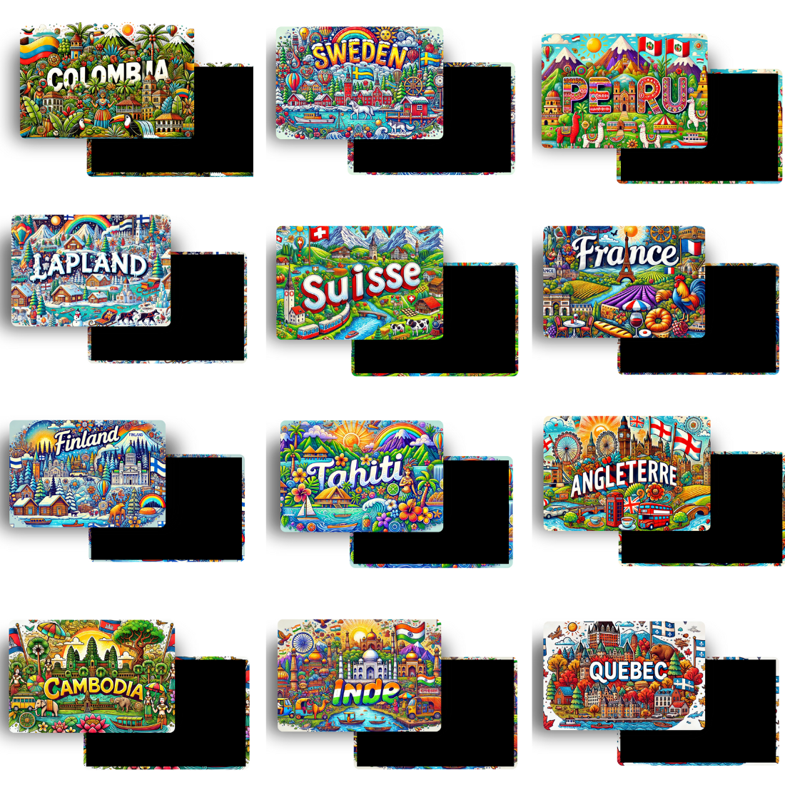 M366 Magnet Touristique Pays du Monde - Zambie