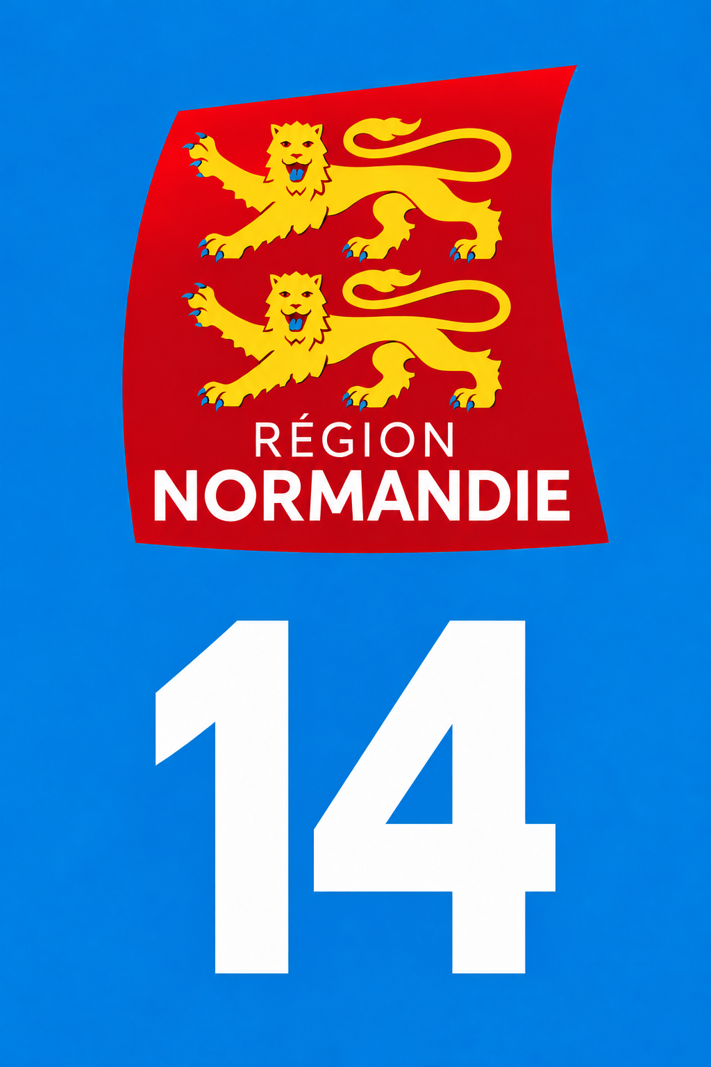 M3414 Magnet plaque immatriculation département Calvados (14)