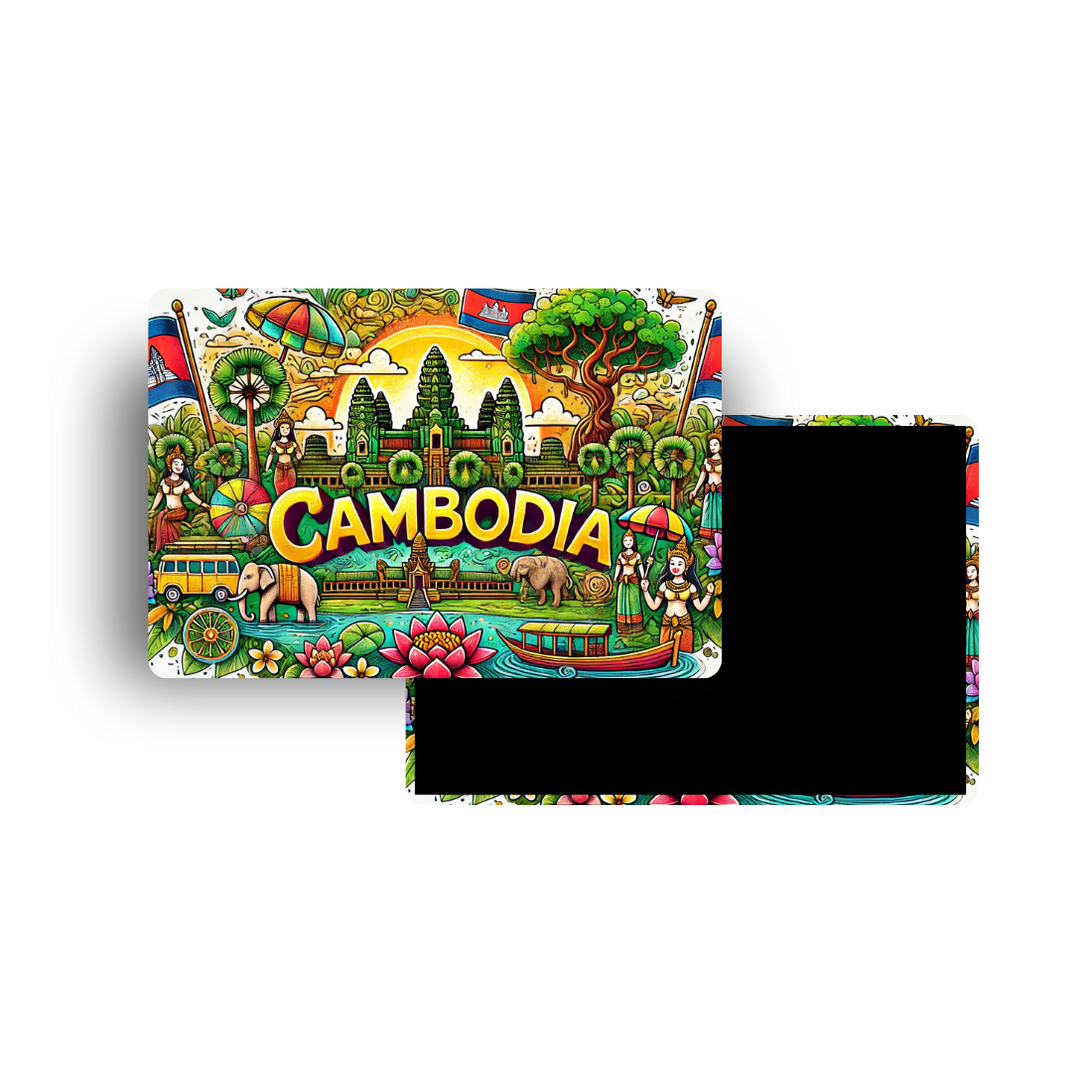 M341 Magnet Touristique Pays du Monde - Cambodge