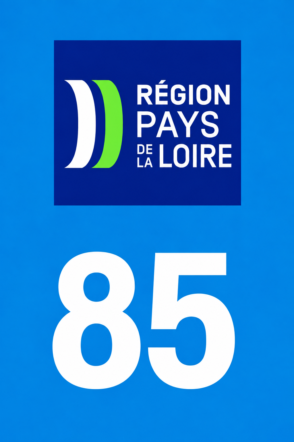 M3485 Magnet plaque immatriculation département Vendée (85)