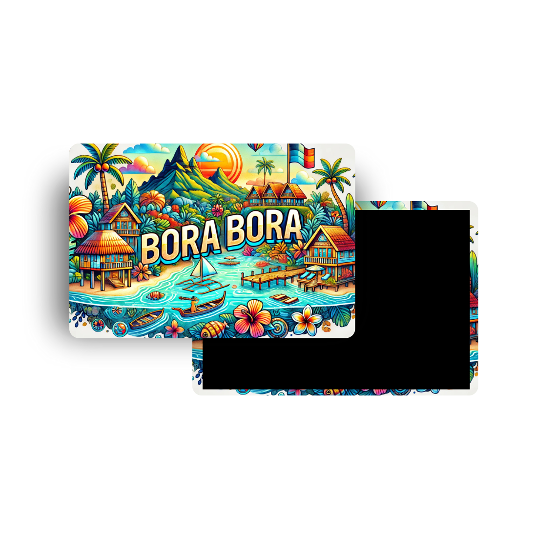 M352 Magnet Touristique Pays du Monde - Bora bora