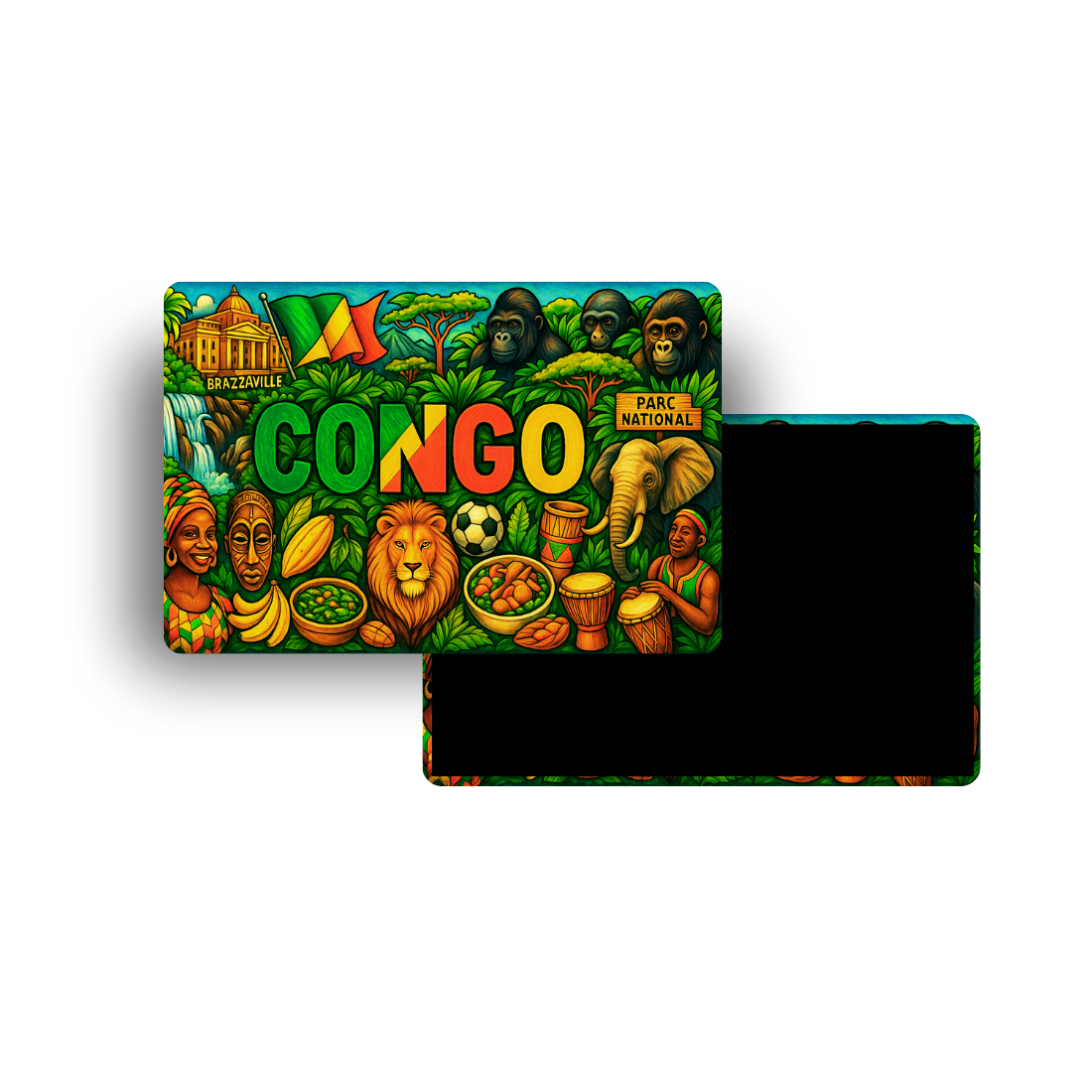 M357 Magnet Touristique Pays du Monde - Congo