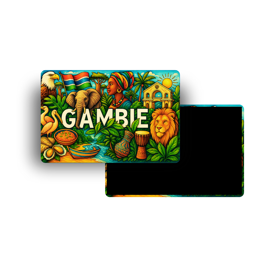 M371 Magnet Touristique Pays du Monde - Gambie