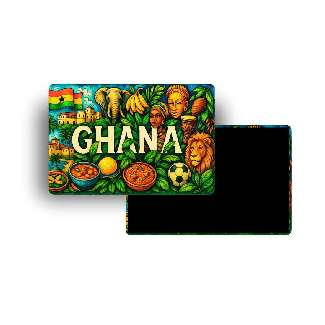 M372 Magnet Touristique Pays du Monde - Ghana