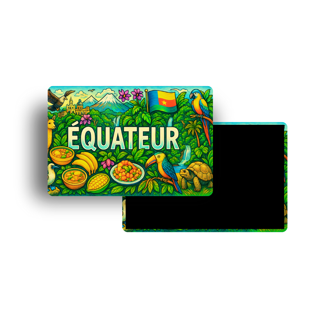 M375 Magnet Touristique Pays du Monde - Equateur