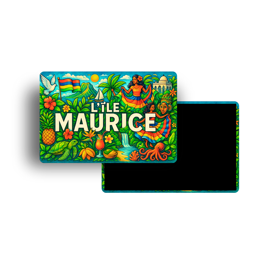 M378 Magnet Touristique Pays du Monde - L'ile Maurice