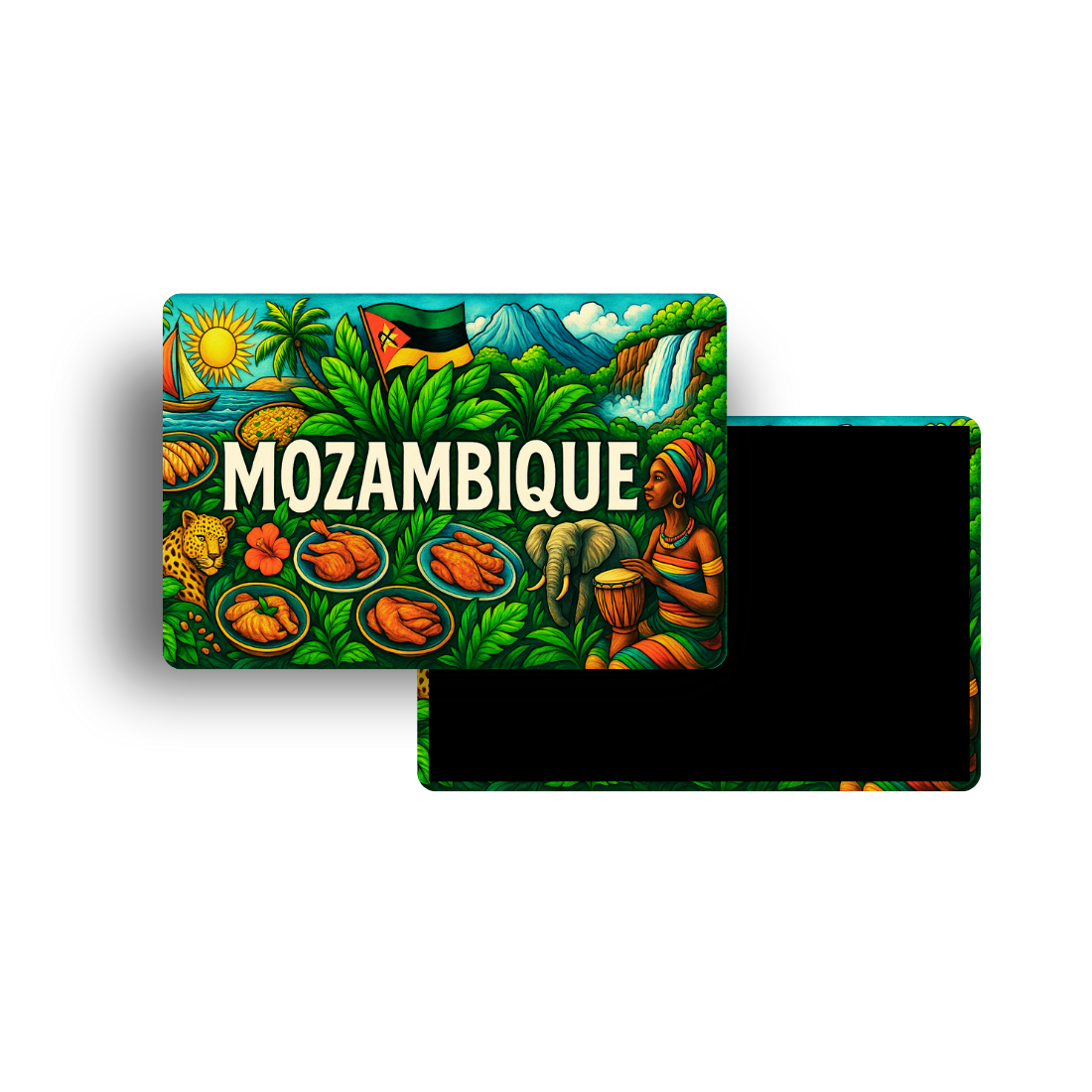 M379 Magnet Touristique Pays du Monde - Mozambique