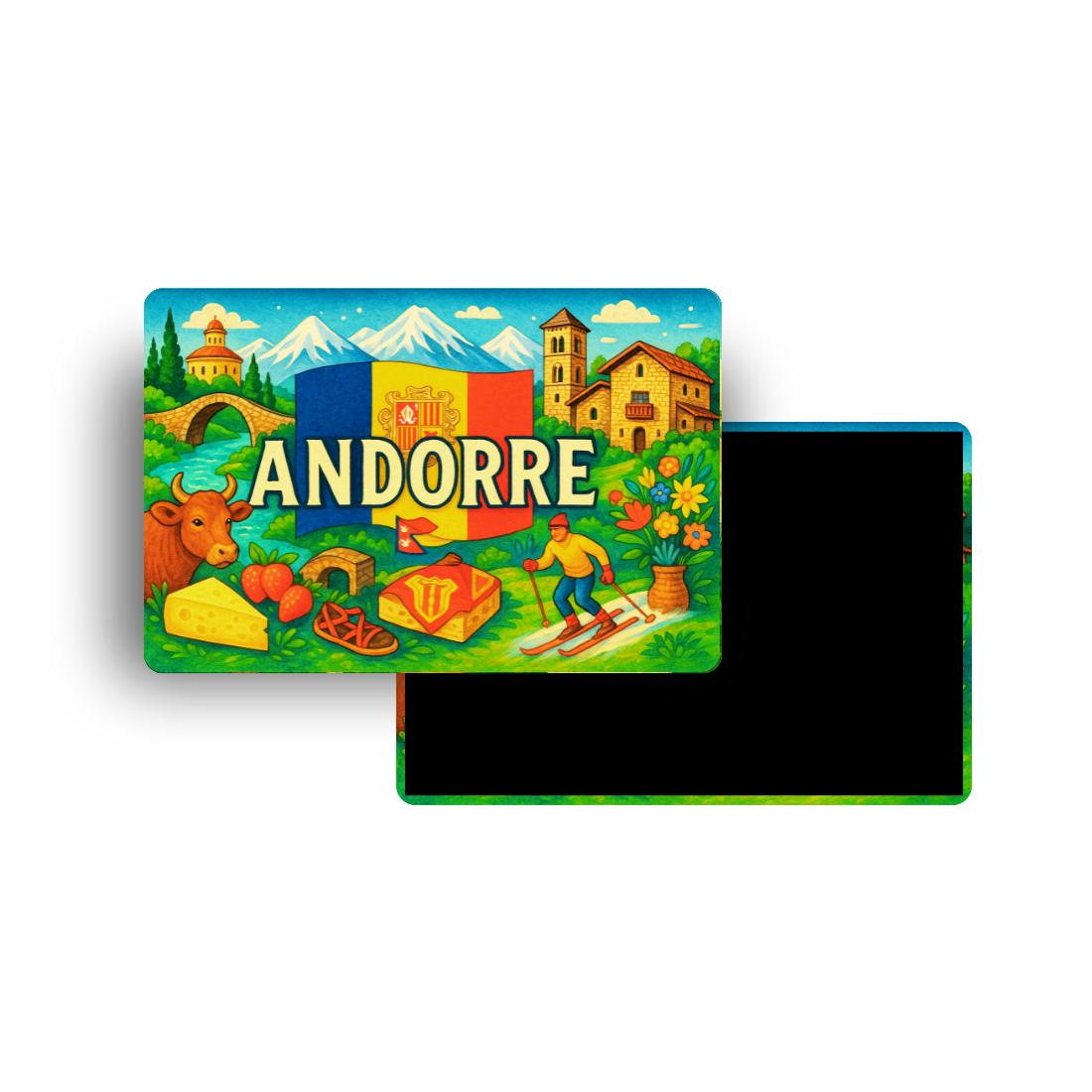 M607 Magnet Touristique Pays du Monde - Andorre