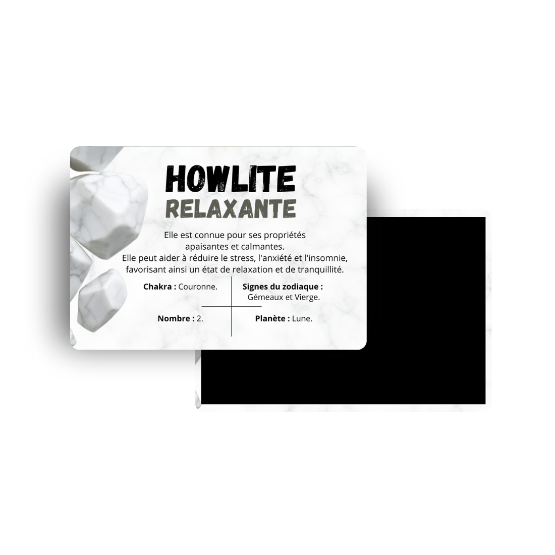 M608 Magnet Lithothérapie - Howlite