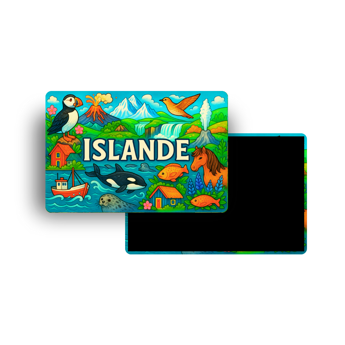 M614 Magnet Touristique Pays du Monde - Islande