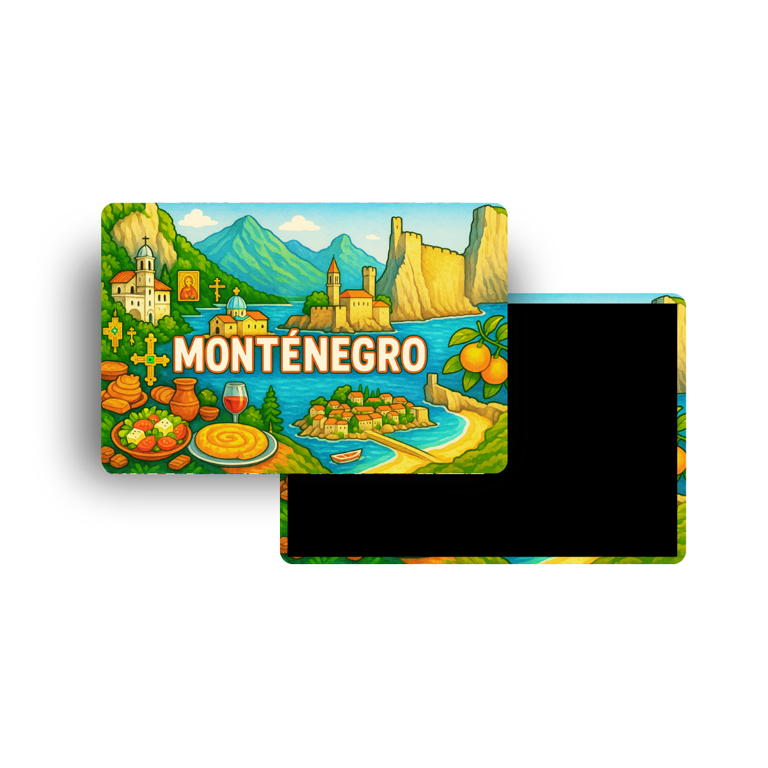 M615 Magnet Touristique Pays du Monde - Montenegro