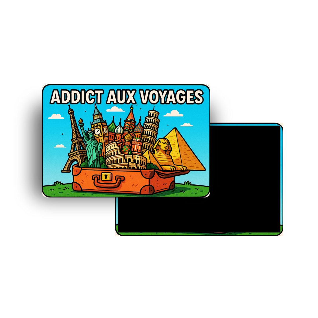 M624 Magnet Touristique Pays du Monde - Addict aux voyages