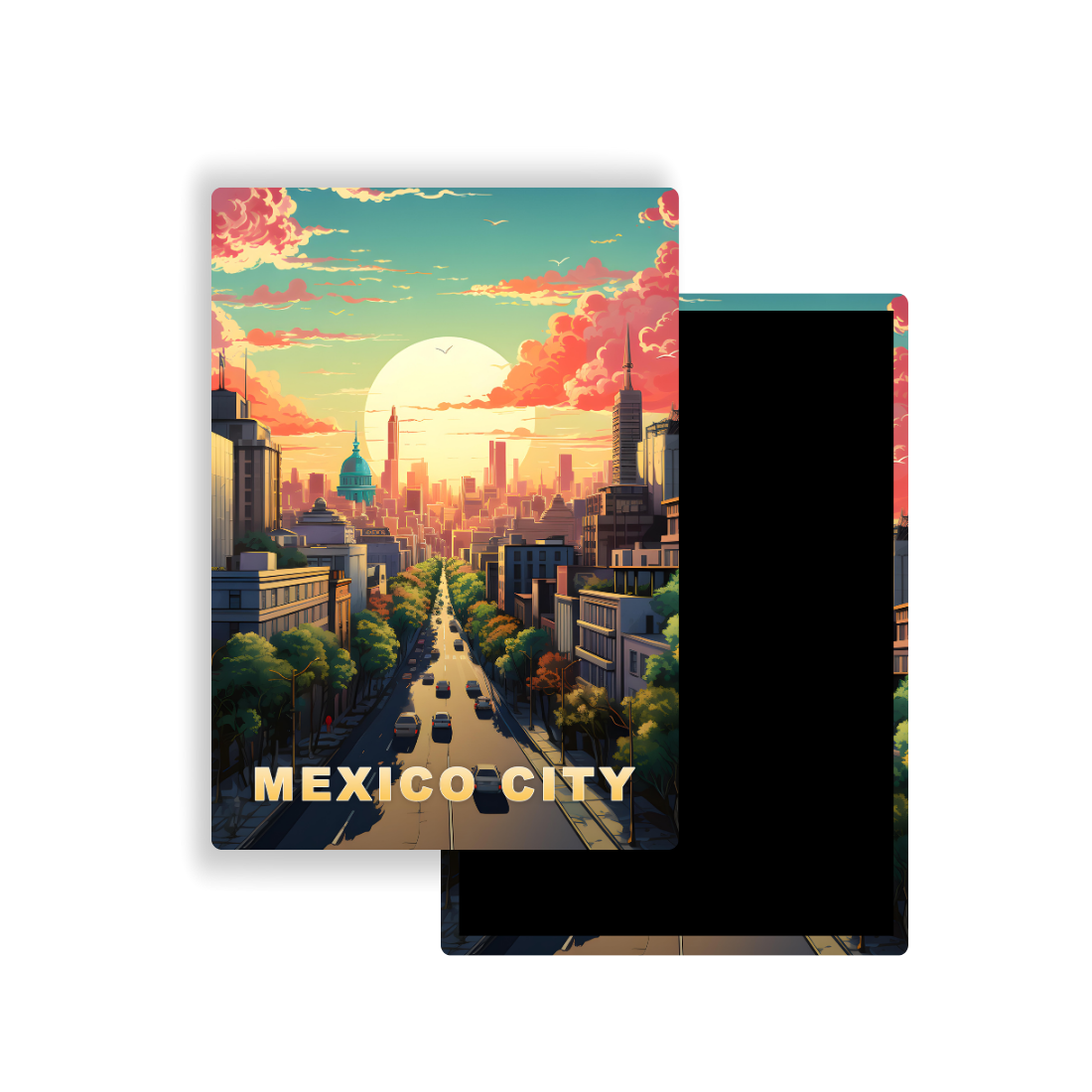 M701U Magnet Affiche de voyage du monde Mexico Mexique