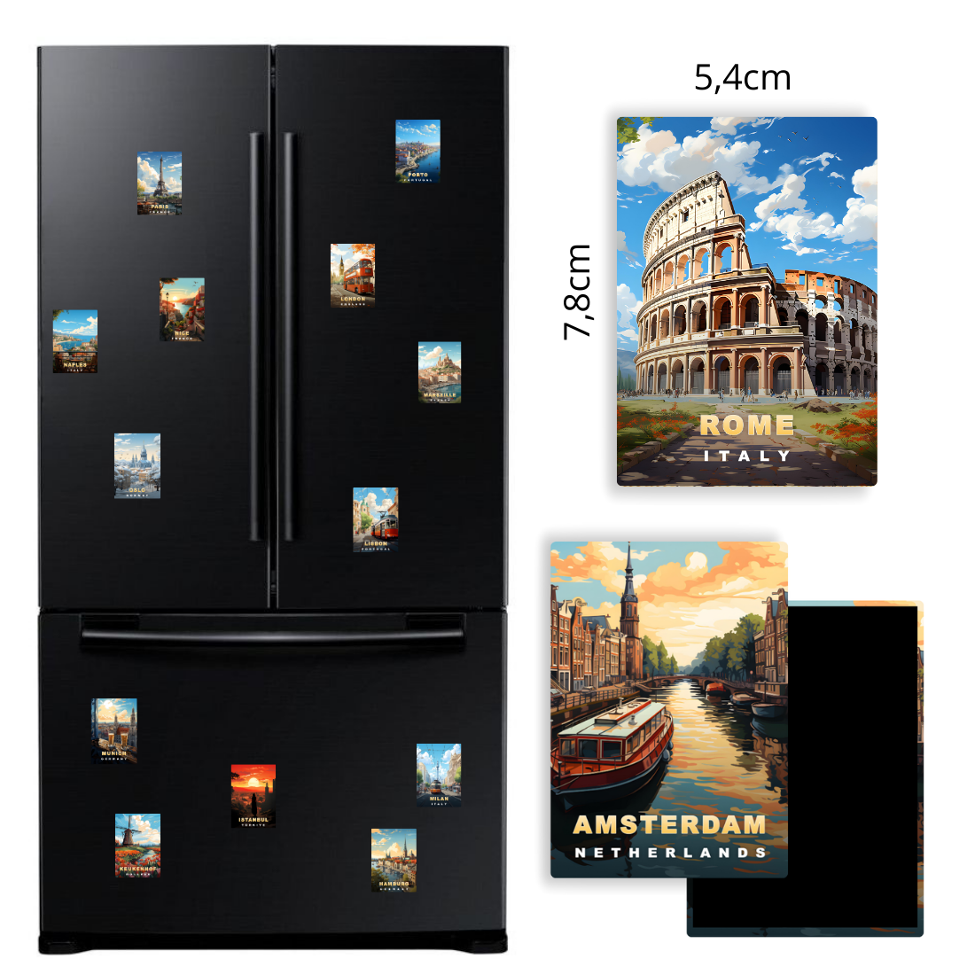 M775 Magnet Affiche de Voyage Europe - Varsovie Pologne