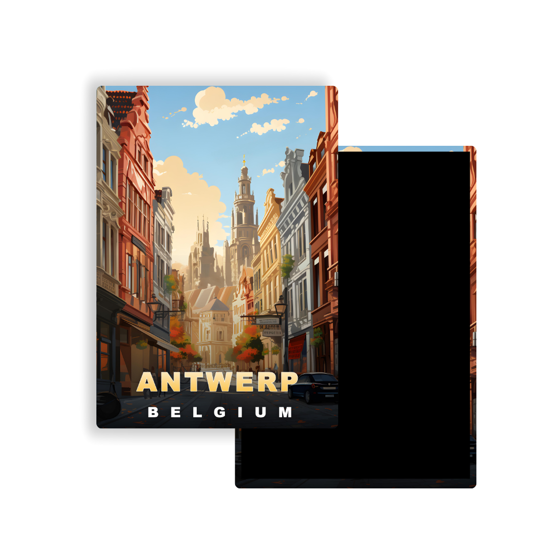 M703 Magnets Affiches de Voyage Europe - Anvers belgique