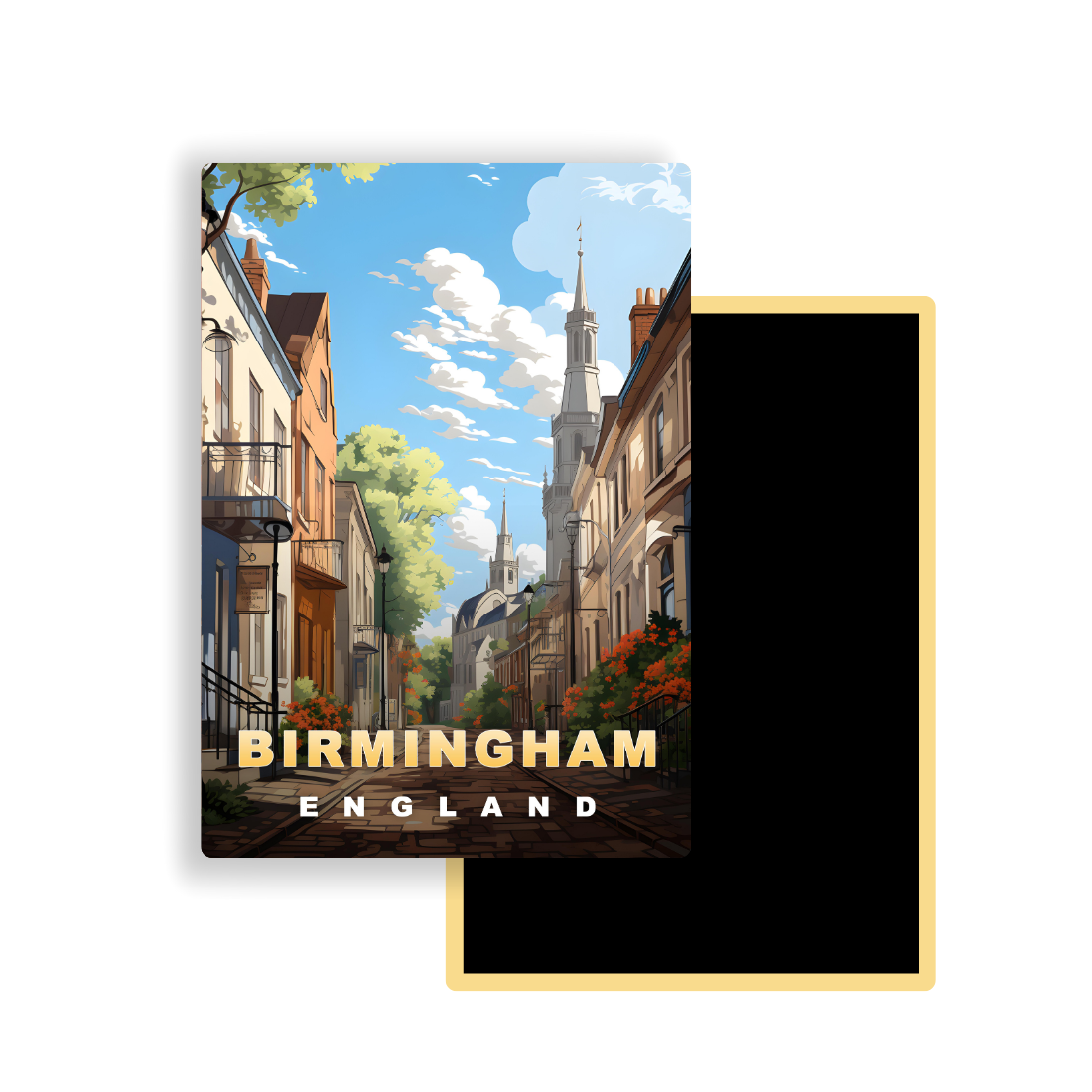 M710 Magnets Affiches de Voyage Europe - Birmingham Angleterre