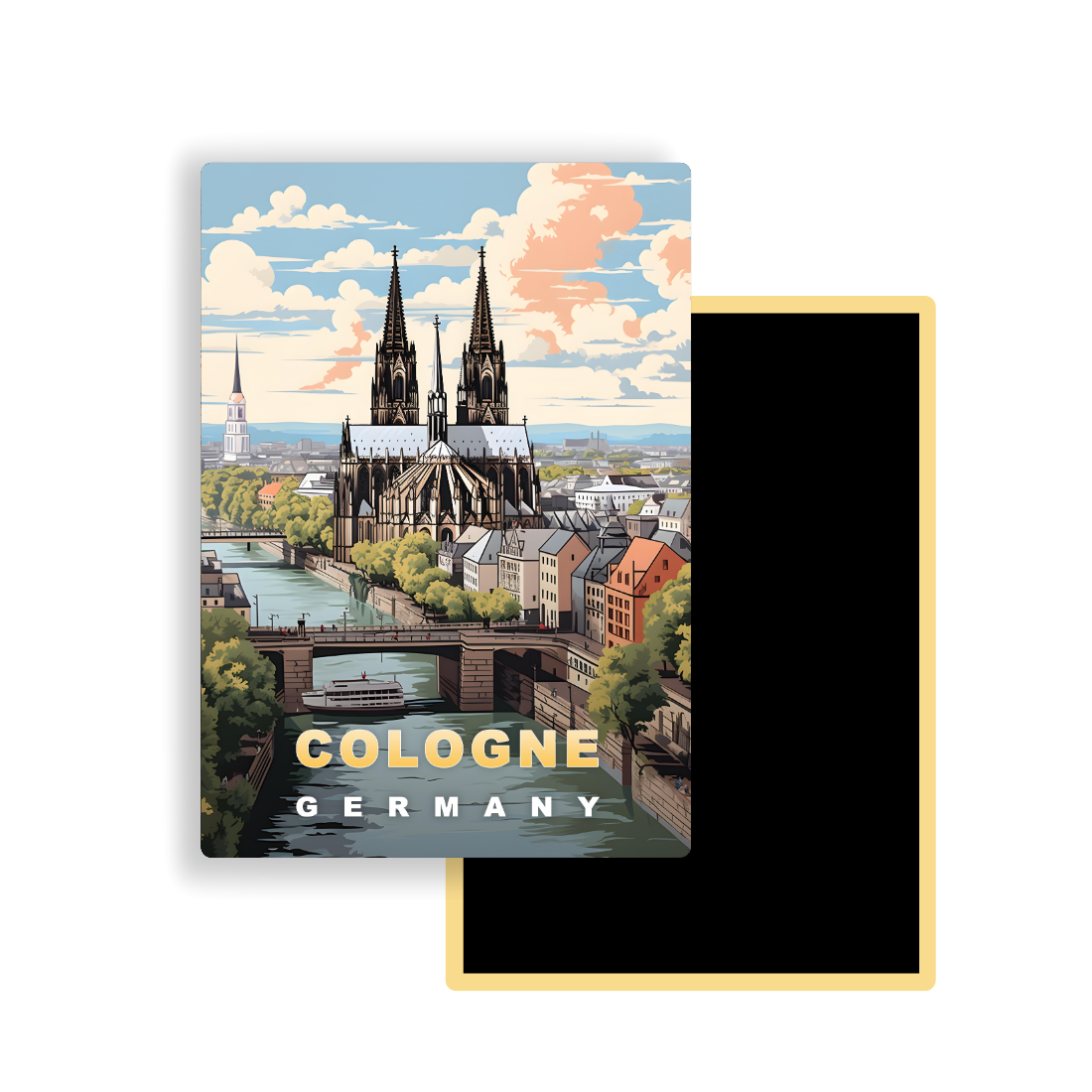 M718 Magnets Affiches de Voyage Europe - Cologne Allemagne