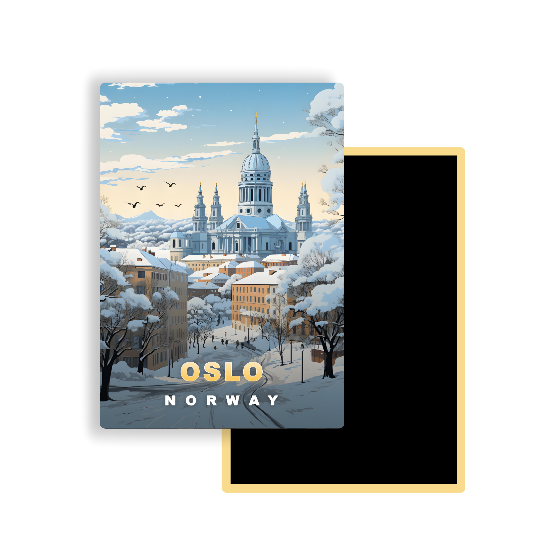 M747 Magnets Affiches de Voyage Europe - Oslo Norvège