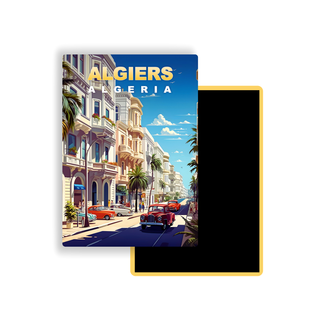 M779 Magnet Affiche de Voyage Monde - Alger - Algérie