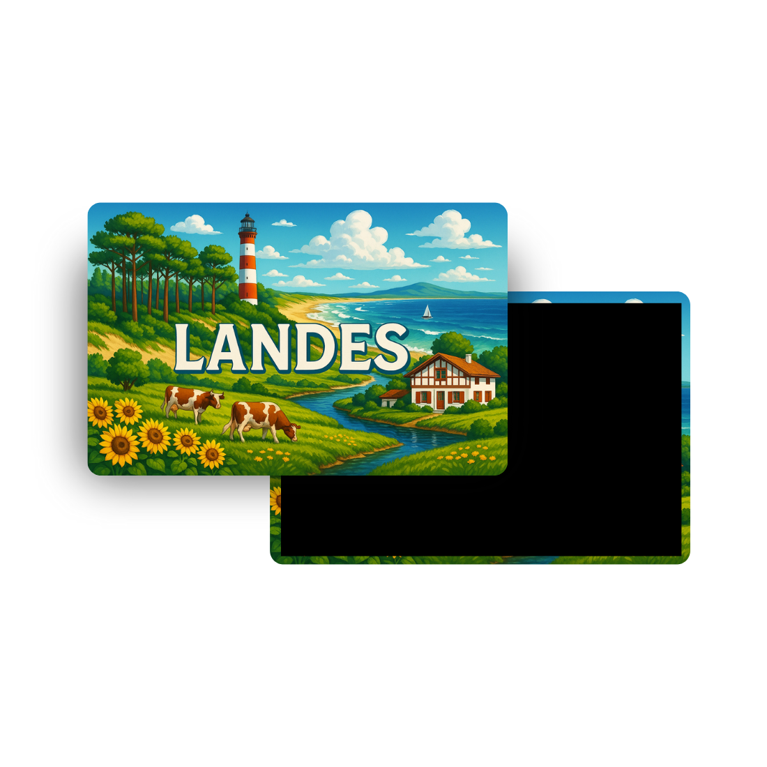 M854 Magnet Touristique Départements et Régions de France - Landes