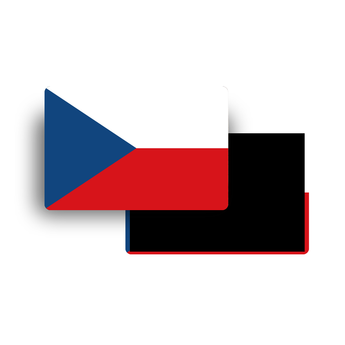 M900W Magnet Drapeau Pays du Monde - République tchèque