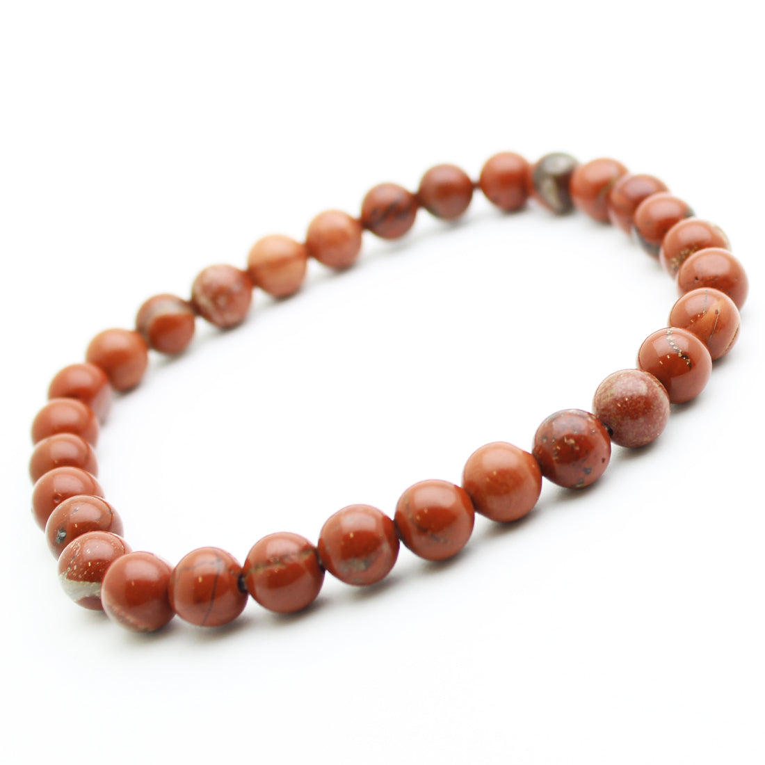 Bracelet Jaspe Rouge 6 mm