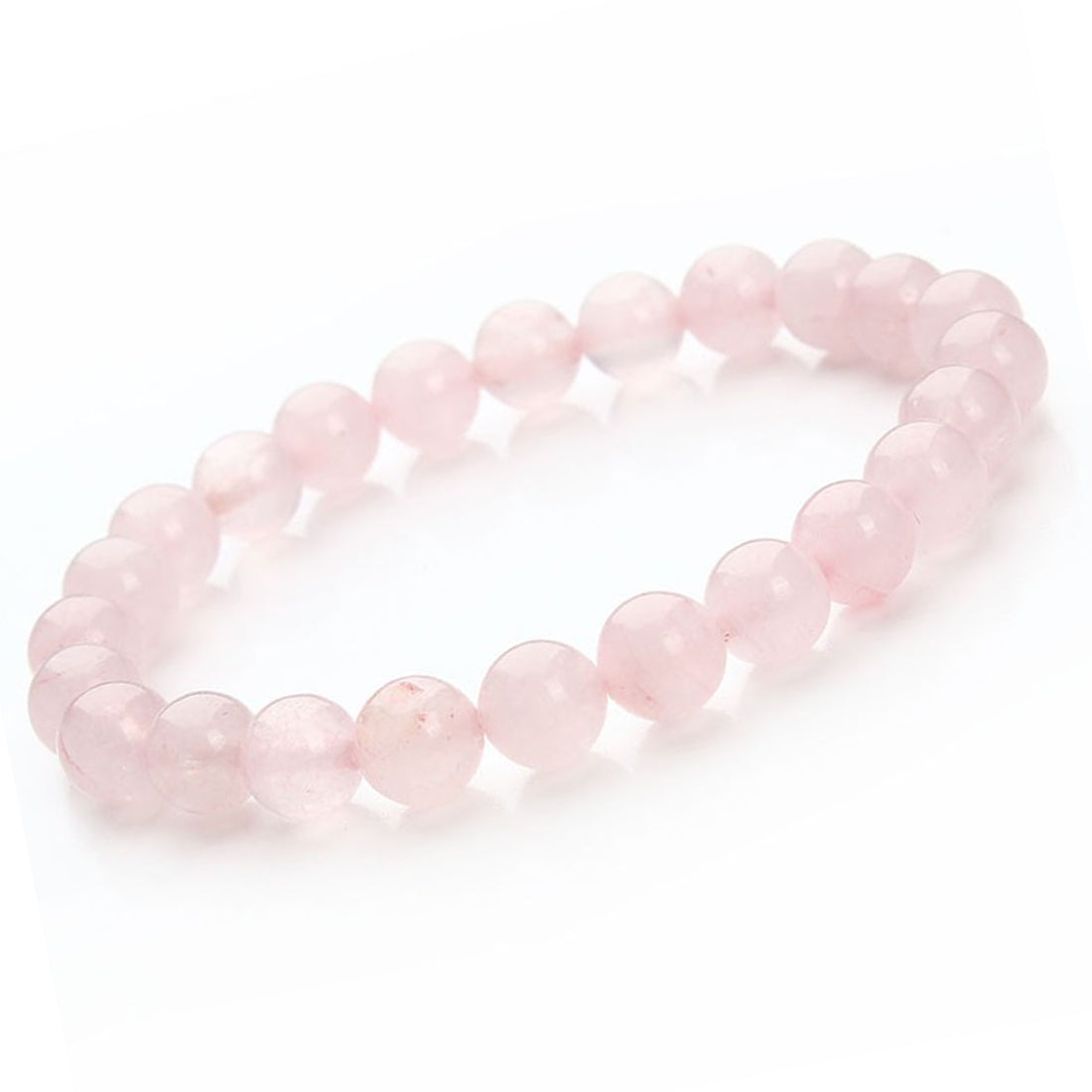 Bracelet quartz rose 8 mm