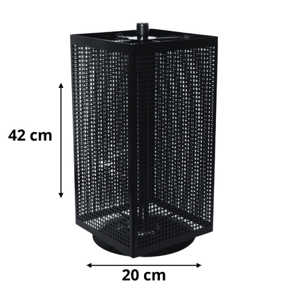 Présentoir à Magnets pivotant pour comptoir - Quatre Volets - Noir – Hauteur 42 cm