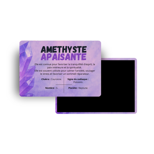 M602 Magnet Lithothérapie - Améthyste