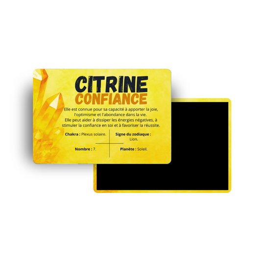 M604 Magnet Lithothérapie - Citrine