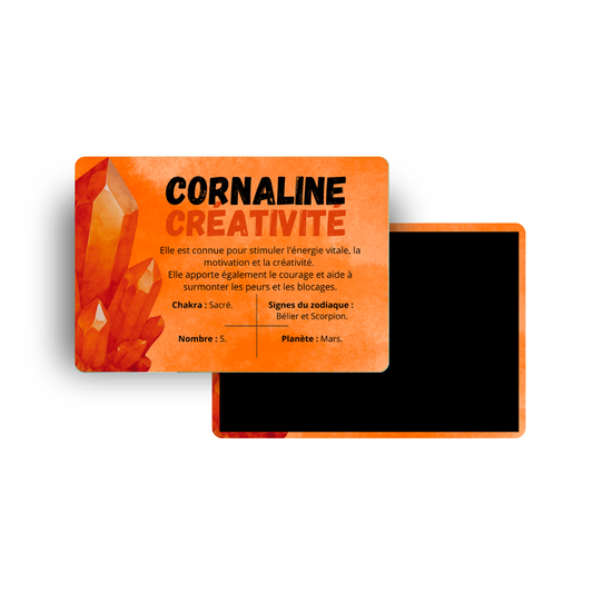 M605 Magnet Lithothérapie - Cornaline