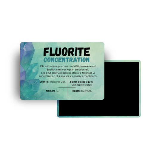 M606 Magnet Lithothérapie - Fluorite