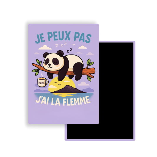 M010 Magnet Je peux pas j'ai la flemme