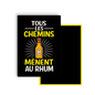 M018 Magnet Tous les chemins mènent au rhum