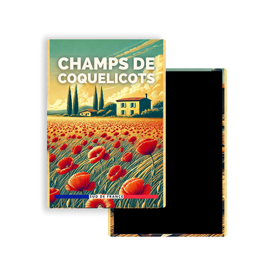 M221 Magnet Spécialités Régionales Sud de France Champs de coquelicots