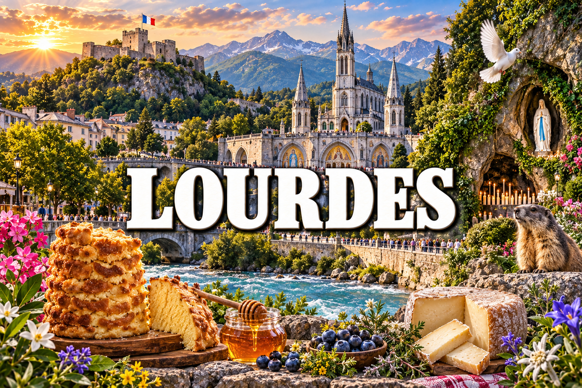 M2239 Magnet ville de France Lourdes