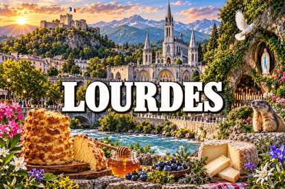 M2239 Magnet ville de France Lourdes