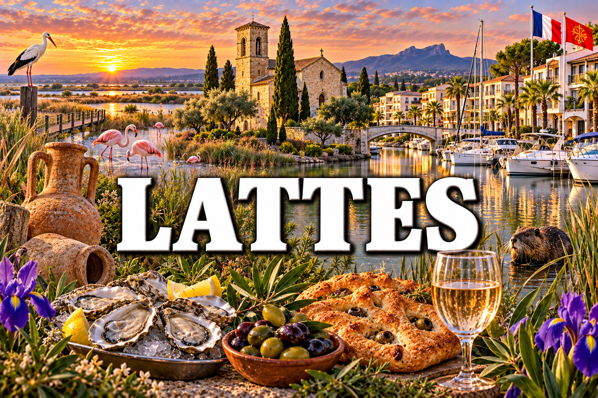 M2275 Magnet ville de France Lattes