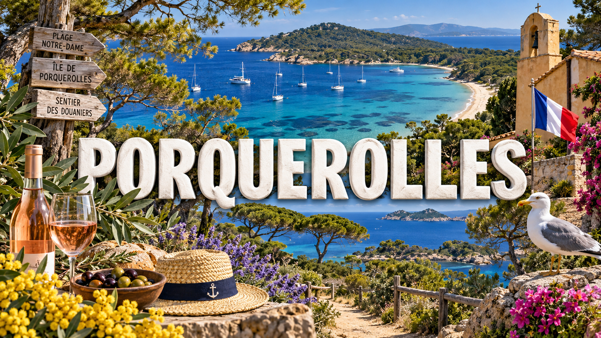 M2335 Magnet ville de France Porquerolles