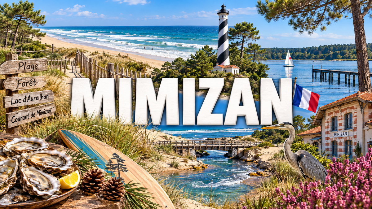 M2350 Magnet ville de France Mimizan