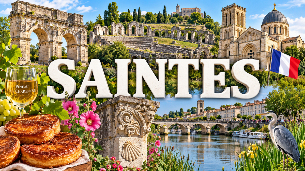 M2355 Magnet ville de France Saintes
