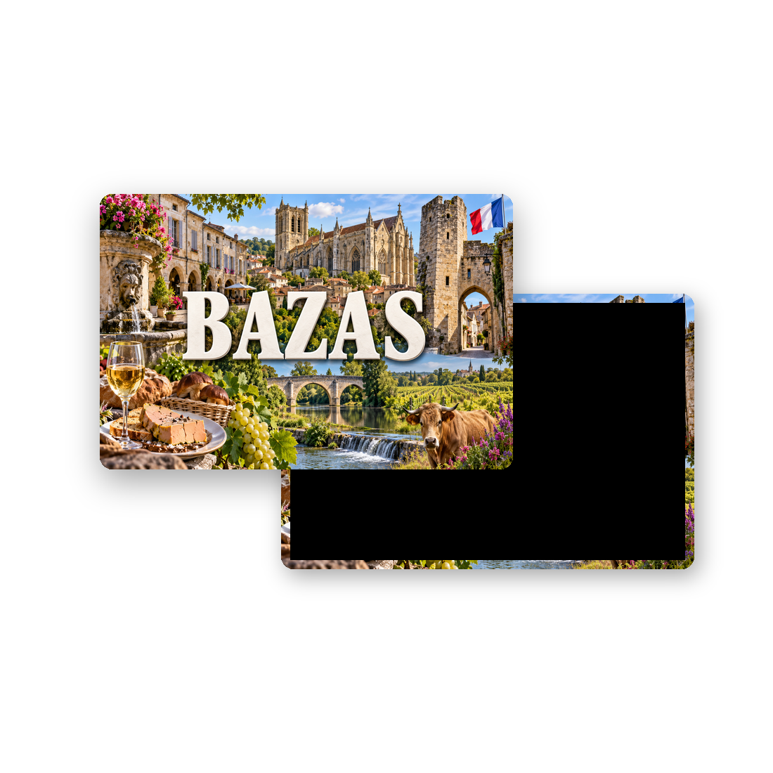 M2359 Magnet ville de France Bazas