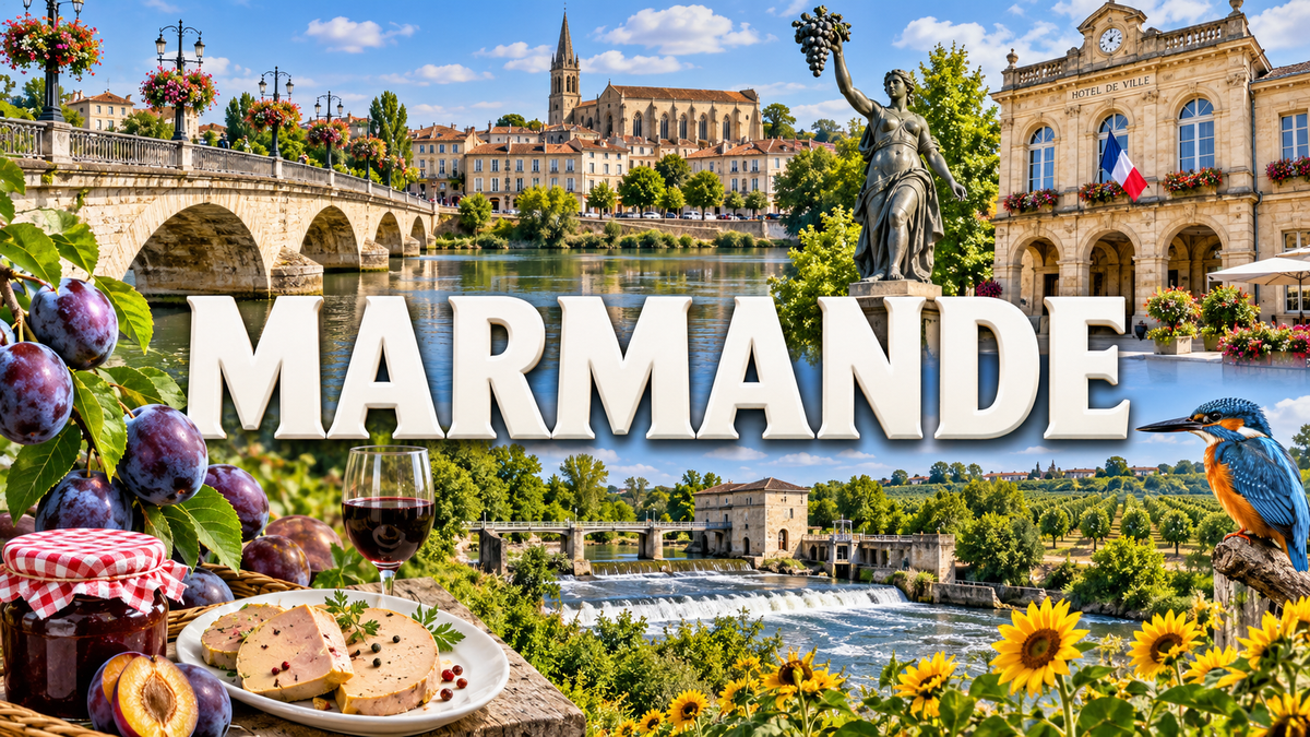 M2369 Magnet ville de France Marmande