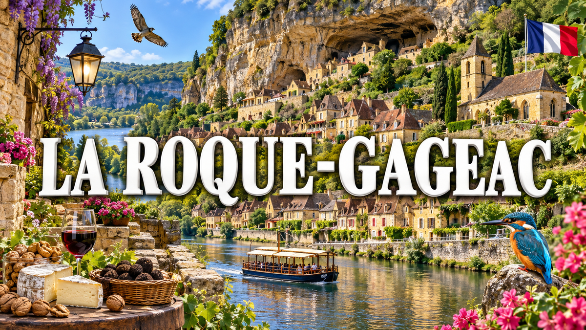 M2374 Magnet ville de France La Roque-Gageac