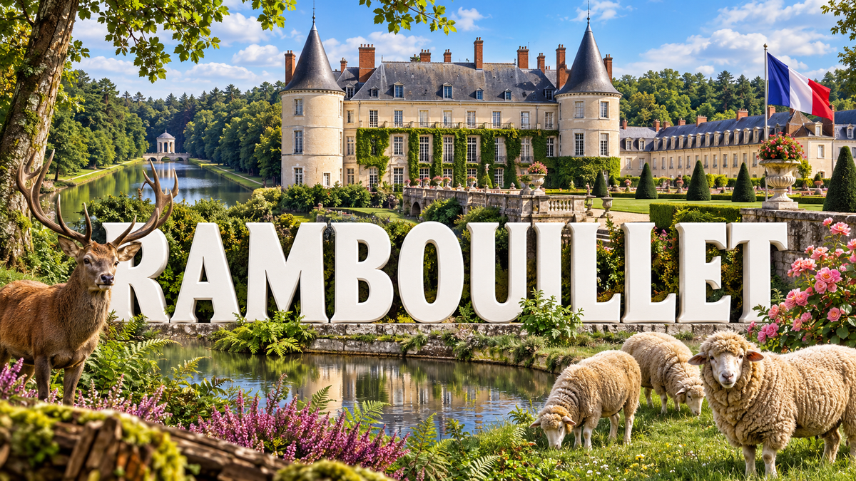 M2383 Magnet ville de France Rambouillet