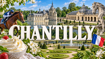 M2384 Magnet ville de France Chantilly